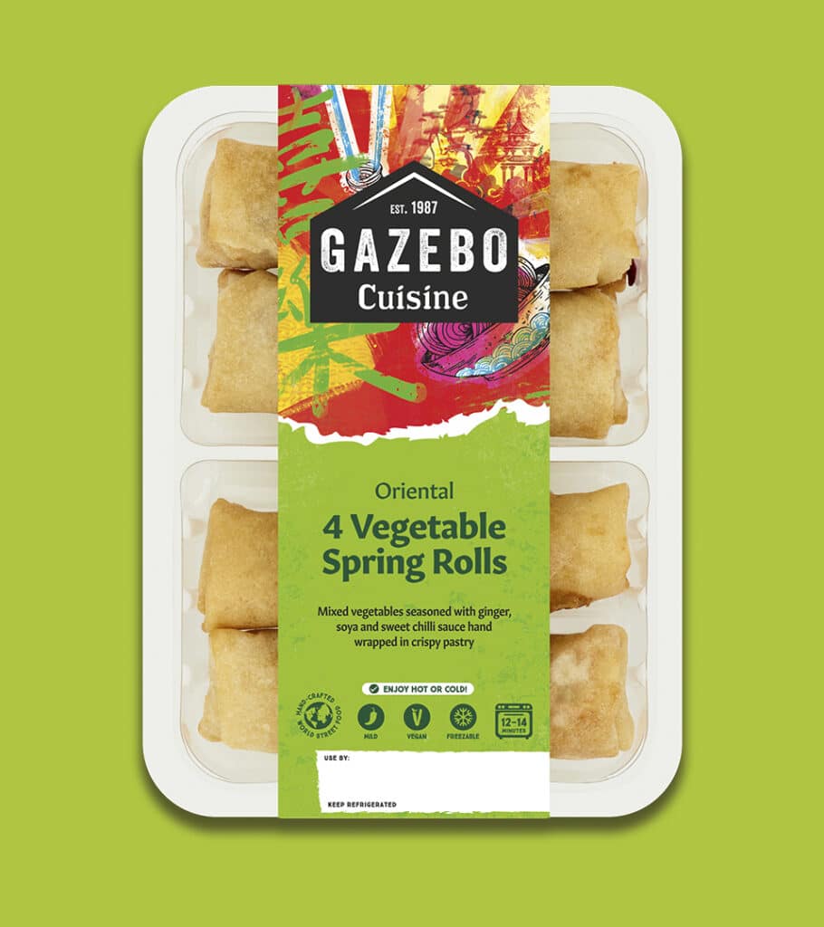 4 Vegetable Spring Rolls | Oriental Snacks | Gazebo Cuisine