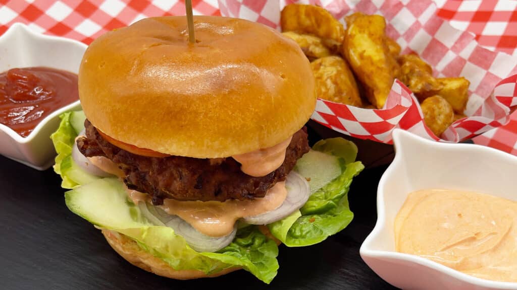 Onion Bhaji Burgers Gazebo Cuisine